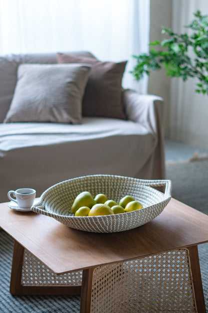 Kira Woven Seagrass Bowl with Handle
