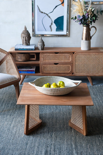 Kira Woven Seagrass Bowl with Handle