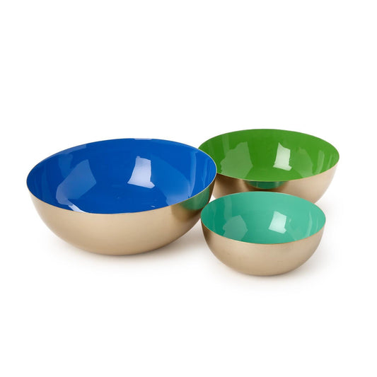 Color Pop Metal Bowls, Set of 3