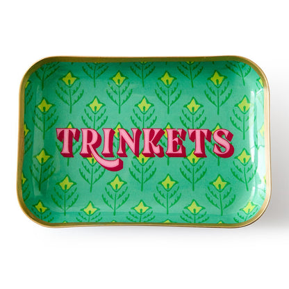 Metal Trinket Trays with Sayings, Set of 3