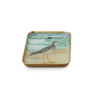 Sea Bird Metal Trinket / Desk Trays, Set of 4