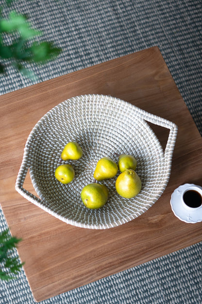 Kira Woven Seagrass Bowl with Handle