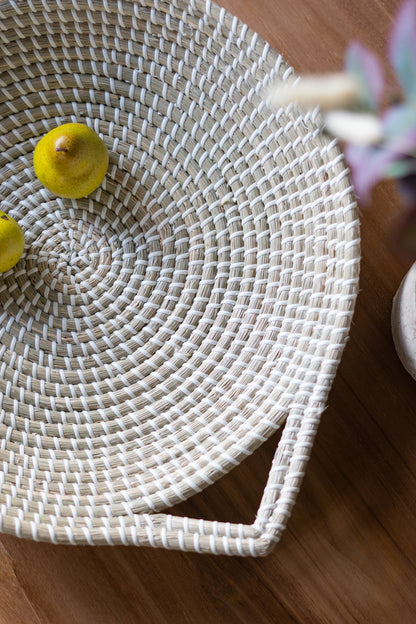 Kira Woven Seagrass Bowl with Handle