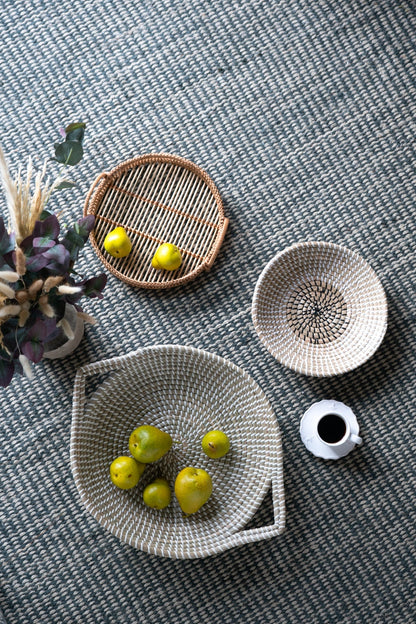 Kira Woven Seagrass Bowl with Handle