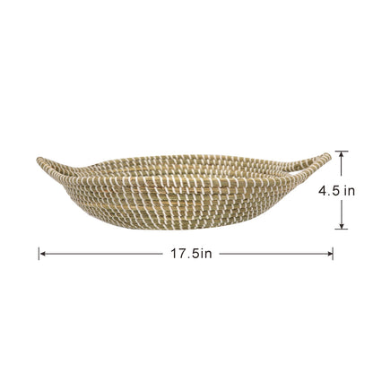Kira Woven Seagrass Bowl with Handle